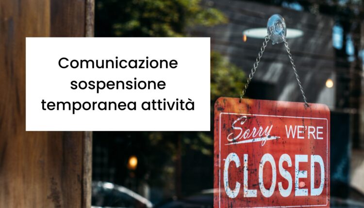 sospensione attività alluvionata